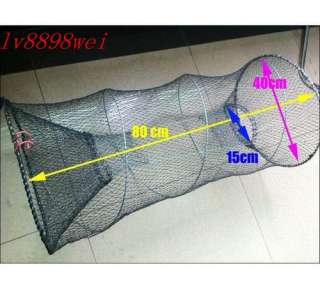 80X40cm Can Fold Big fishing Net Crab Fish Minnow Fishing Trap Cast 
