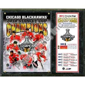  2010 Chicago Blackhawks Stanley Cup Championship Plaque NHL 