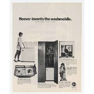   1968 Hoover Washmobile Washer Dryer Print Ad (22013)