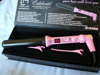 LE ANGELIQUE 32mm CLIPLESS HAIR CURLING IRON CURLER CURL PINK  