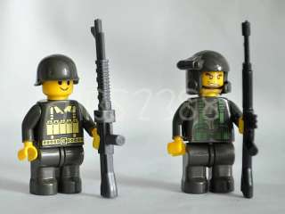20 Hot Assorted Minifigures Building Block Brick Army Combat SWAT 