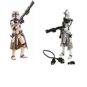   Star Wars Red and Green Clone Commanders Action Figures Toys & Games