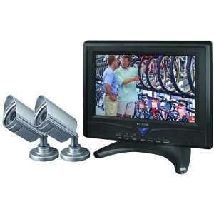  CLOVER LCD0935 9 TFT LCD SECURITY SYSTEM WITH 2 OUTDOOR 