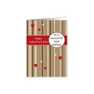  To a Wonderful Godmother   coffee stripes   Valentines 