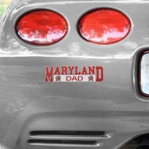  NCAA Maryland Terrapins Dad Car Decal