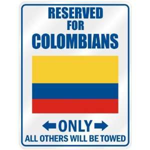     Flag Nation  Colombia Parking Sign Country