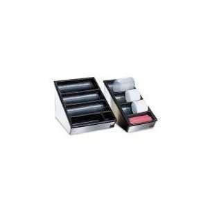  San Jamar Gourmet 4 Section Narrow Countertop Organizer 