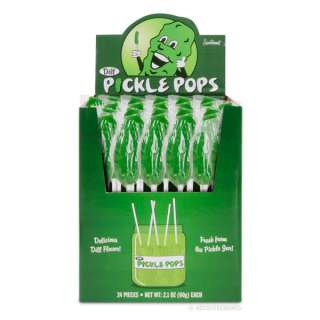 DILL PICKLE POPS Pickle Flavored Suckers Lollipop Gag Gifts Party 