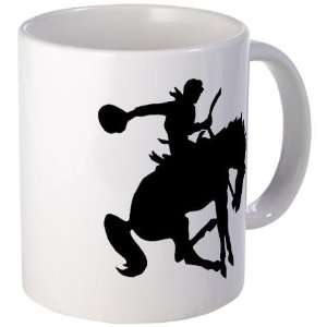  Bucking Bronc Cowboy Funny Mug by  Kitchen 