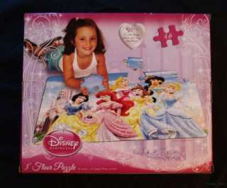 46 Piece Disney Princess 3 Foot Floor Puzzle Poster Size 36x24 NEW 
