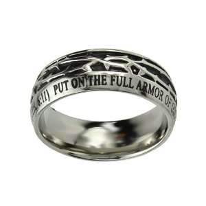    Crown of Thorns Armor of God Christian Purity Ring Jewelry
