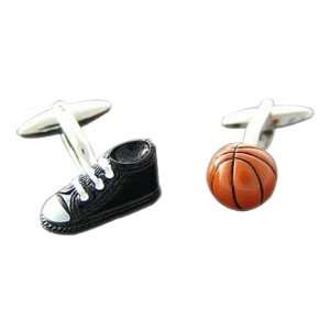  Basketball Shoe & Ball Cufflinks 