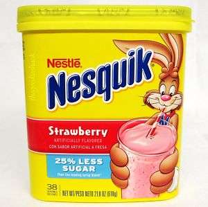 Nestle Nesquik Strawberry Milk Powder Drink Mix 21.8oz  