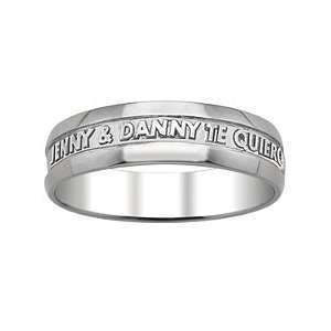  Mens Personalized Message Band Jewelry