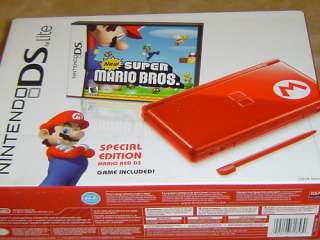 SUPER MARIO BROS~RED~Nintendo DS lite System BUNDLE~NEW  