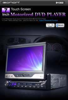 D1302 In Dash Car 7Motorized TV LCD 1Din DVD Player m1  