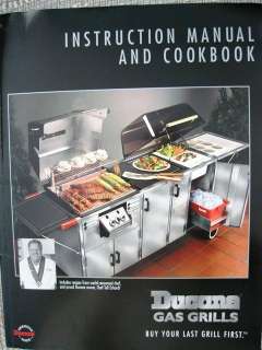 DUCANE Gas Grills instruction manual cookbook 11/98 soft cover  