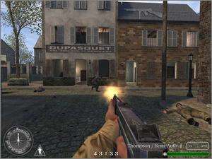 Call of Duty PC CD intense WWII themed war shooter game  