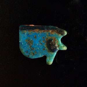 An Egyptian faience wedjat eye amulet, Late Period ca. 664 332BC