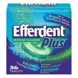  Efferdent Plus Denture Cleanser Tablets Minty Freshburst 
