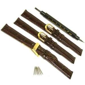  3 Leather Watch Band Deployment Buckle Spring Bar Tool 