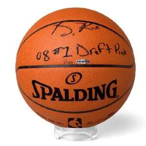  Derrick Rose Autographed Basketball Inscribed 08 #1 Draft 