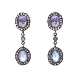    Yossi Harari Amalia Sapphire & Diamond Drop Earrings Jewelry