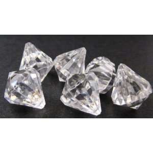  Bag of Clear Acrylic Diamonds Approx 1lb/(100 pieces 