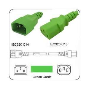 PowerFig PFC1414E12I AC Power Cord IEC 60320 C14 Plug to C13 Connector 