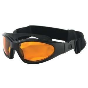  Bobster GXR Sunglasses Black Frame/Amber Lens GXR001A Automotive