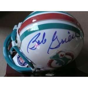 Bob Griese Autographed Mini Helmet   Replica
