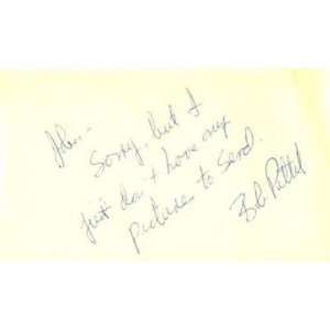 Bob Pettit Hand Signed 3x5 Paper Psa Dna Coa Auto   NBA Stationary 