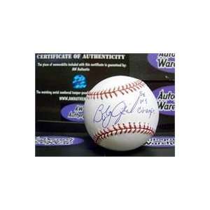  Bobby Ojeda autographed Baseball inscribed 86 WS Champs 