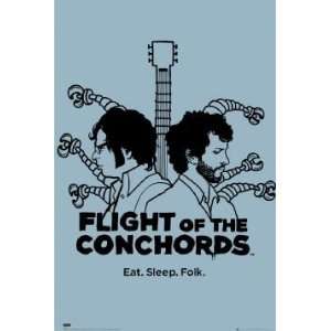 24x36) Flight of the Conchords (Bret McKenzie & Jemaine Clement, Blue 