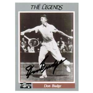  Tennis Express Don Budge Signed Legends Card Sports 