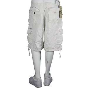  Jordan Craig D Lux Utility Cargo Straight Fit Shorts White 