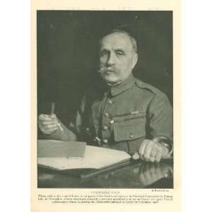  1921 Print General Ferdinand Foch 