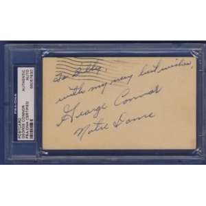George Connor Auto/Signed 3x5 1948 GPC Postcard PSA/DNA  