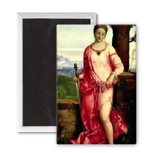 Judith (oil on panel) by Giorgione   3x2 inch Fridge Magnet   large 