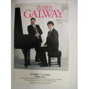 James Galway Phillip Moll Handbill Poster Jones Hall