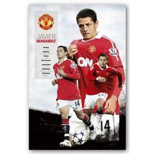  Manchester United Football Javier Hernandez Sports Poster 
