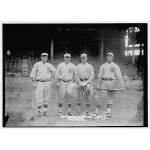  Photo Casey Stengel, Jimmy Johnston, Hy Myers, Zack Wheat 