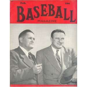  Baseball Magazine Joe Cronin and Joe McCarthy Boston Red 