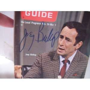  Bishop, Joey TV Guide Signed Autograph Feb 24 1968