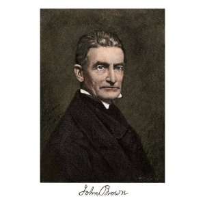  Abolitionist John Brown, with His Autograph Premium Poster 