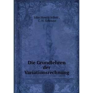   der Variationsrechnung C. H. Schnuse John Hewitt Jellett  Books