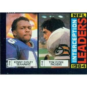  1985 Topps #196 Kenny Easley / Ray Flynn LL   Interception 