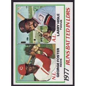  1978 Topps 203 George Foster / Larry Hisle (RBI Leaders 
