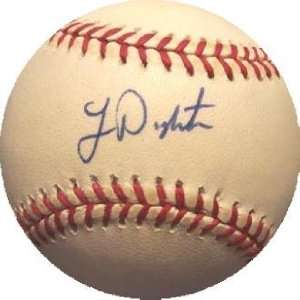 Signed Lenny Dykstra Baseball 