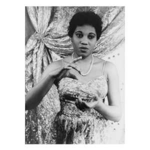  Leontyne Price, African American Opera Star Singing. 1953 
